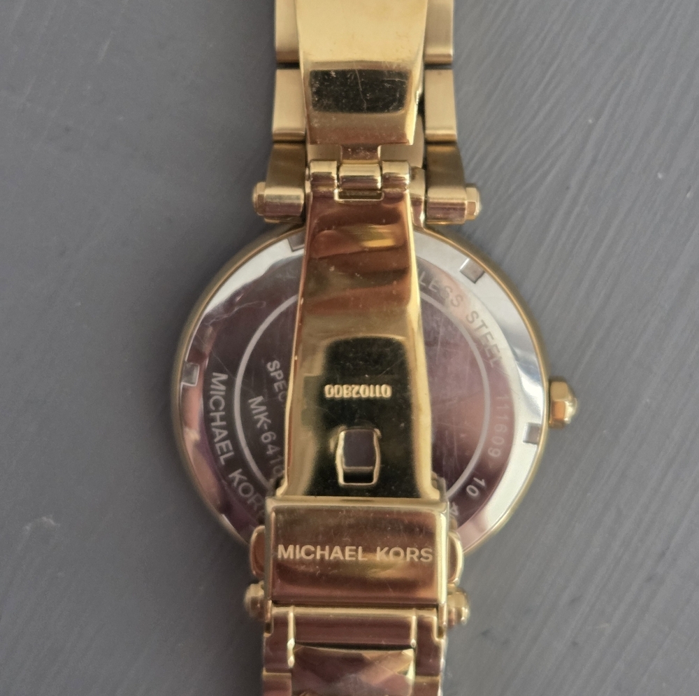 MICHAEL Michael Kors Gold and Blue Women's Watch - Picture 4 of 6